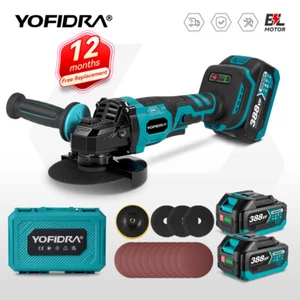 125mm Cordless Angle Grinder Brushless with 2 Battery & Charger & Disc Kit - UK - Picture 1 of 10