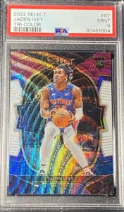 Jaden Ivey 2023 Select Tri Color Prizm SP NBA Rare Rookie Card PSA 9