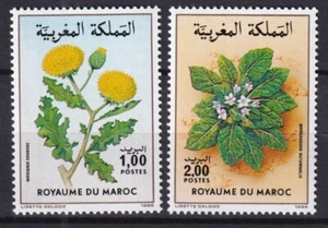 Morocco 1986 Flowers, Plants 2 MNH stamps - Picture 1 of 1
