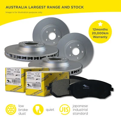 FULL SET Front Rear Brake Pads and Disc Rotors for Ford Falcon AU2 AU3 - image 1 of 4