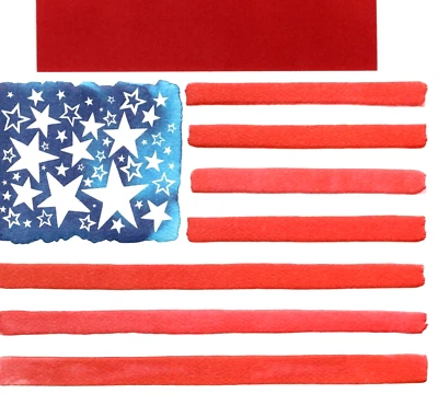 Set of 2 - Veteran Veterans Day American Flag Military Patriotic Greeting Card - Image 1 of 2