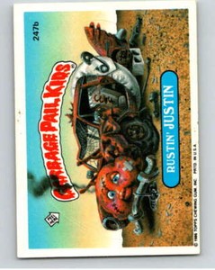 1986 Topps Garbage Pail Kids Series 6 #247B Rustin' Justin  V73341