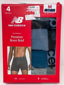 New Balance Men's 4 Pack Performance Premium Boxer Brief Men's M 32-34" - Picture 1 of 3