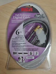 RCA High Performance Digital Cable 6' DT6QC HDTV, VCR, Cable, Satellite, Modem - Picture 1 of 3