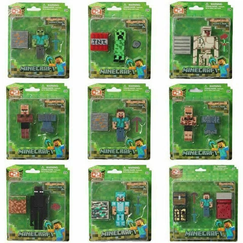 Minecraft Overworld Action Figures Set 3 - 4" Kid Toys Cover