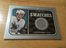 2006-07 O-Pee-Chee Swatches #S-SB Steve Bernier San Jose Sharks Hockey 