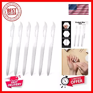 6 Pcs Metal Nail Files, Stainless Steel Fingernail Toenail Files, Double Sided M - Picture 1 of 9
