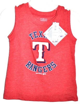 Camiseta sin mangas Texas Rangers mercancía genuina antigua azul marino para niños pequeños talla 2T nueva con etiquetas Foto 1 de 2