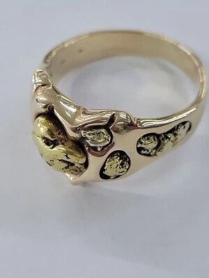 Mens Gold Nugget Ring - Image 1 of 4