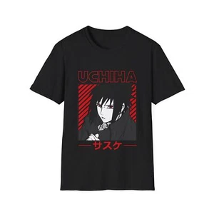 UCHIHA Unisex T-Shirt - Anime Fan Gift Tee, Naruto Shirt, Japanese Manga Top, - Picture 1 of 7