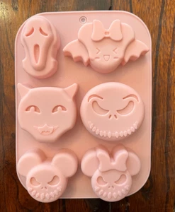 JACK SKELLINGTON MICKEY MINNIE MOUSE ESQUELETO SILICONA CHOCOLATE CARAMELO MOLDE - Imagen 1 de 4