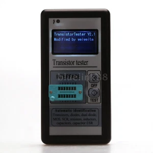 LCD Transistor Tester Capacitance LCR ESR Meter Diode Thyristor MOS NPN PNP BL - Picture 1 of 6