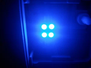 TWO 2pc Blue LED 1.25" 31mm 4-SMD 3021 DE3022 3175 Interior Map Dome Light Bulbs - Picture 1 of 10