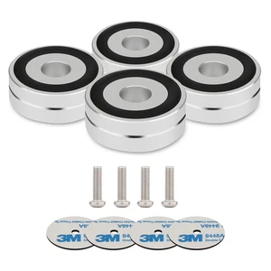 4 PIEZAS 40x15 mm Aluminio HIFI AMP Altavoz Soporte Tocadiscos DAC Pies Pad - Imagen 1 de 11