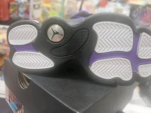 Nike Air Jordan 13 Retro (Ps) Purple Venom-Black-White Sz 12.5c [FD4649-501] - Picture 1 of 3