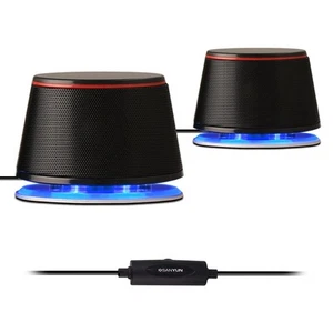 SW102 Computer Speakers, 5Wx2, Deep Bass in Small Body, Stereo 2.0 USB Powere... - Picture 1 of 7