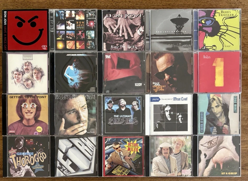 Lot Of 20 Classic Rock CDs, Used, Jeff Beck, Bon Jovi, Savoy Brown, The Firm,  - Image 1 of 1