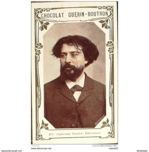 Chromo chocolat Guerin Boutron (celebrites) Daudet Alphonse écrivain 291 - Picture 1 of 1