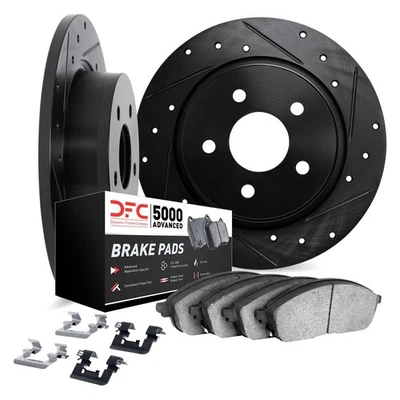 For Chrysler New Yorker 91-93 DFC PRO-KIT 5000+ Drilled & Slotted Rear Brake Kit Foto 1 de 2