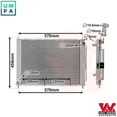 RADIATOR ENGINE COOLING 4300M499 FOR RENAULT K9K718/740/820 1.5L D4F764 1.1L - Image 1 of 4