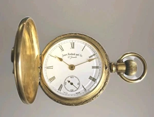 Vintage Sears Roebuck and Co. Taschenuhr mit Anhänger 17 Jewels Jagd und Adler Gehäuse - Bild 1 von 6