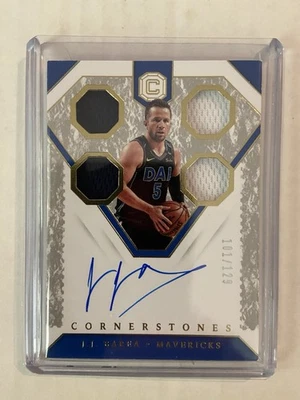 2018-19 Panini Cornerstones Cornerstones Relic Auto /129 JJ Barea Game-Worn - Image 1 of 2