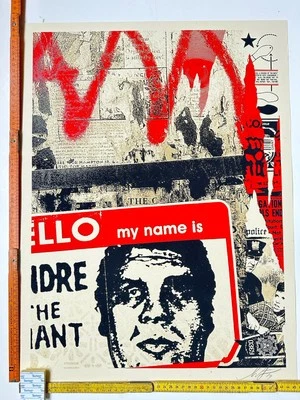 Obey Hello My Name Is Andre Giant Print Shepard Fairey Urban Art Kunst Streetart - Bild 1 von 4