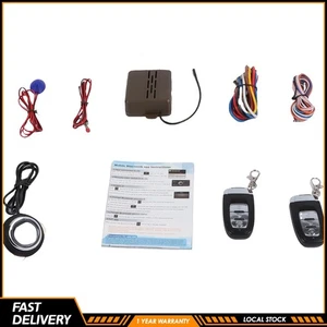 Universal Car Alarm Remote Start Keyless Push Start System For 12V Car - Picture 1 of 10