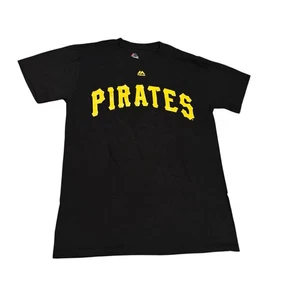 Majestic Pittsburgh Pirates Roberto Clemente 21 Jersey Camisa Negra Para Hombre Pequeña - Imagen 1 de 9