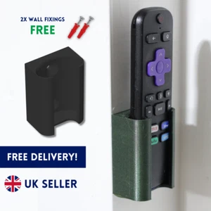 Wall Mount for TLC Roku Remote Controll Holder Cradle Bracket Organiser Screws - Picture 1 of 2