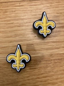 NFL New Orleans Saints Football Team For Crocs Shoe Charms Jibbitz - 2 pieces - Picture 1 of 1