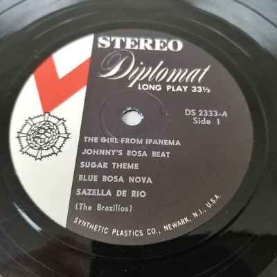 The Brazilios The Girl From Ipanema Blue Bosa Nova San Paulo Vinyl Record LP 12" - Image 1 of 4