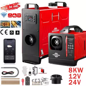 8KW 12V 24V 230V Diesel Auto Heizung Standheizung Luftheizung Bluetooth DE - Bild 1 von 31