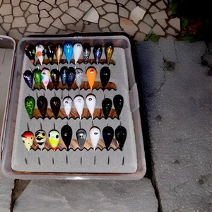 Tungsten Ice Fishing Jig Kit-35 Jigs with Waterproof Box-5mm JIGS With #12 Hook - Picture 1 of 8
