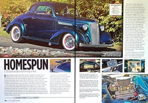 1937 Chevy Coupe Homespun Custom Build Project Original 2014 Magazine Article - Bild 1 von 4
