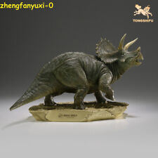 Limited 1:20 Triceratops Dinosaur Brass Statue Model Figure Collectible Display