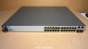 HP 2620-24 POE+ Combo Switch 24x Ports 10/100 POE 2x GE 2x 1G SFP J9625A - Bild 1 von 2
