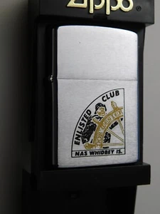 ZIPPO FEUERZEUG VINTAGE ENLISTED CLUB NAS WHIDBEY ISLAND MARINE AIR STATION WA - Bild 1 von 10