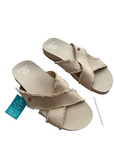 Vionic Boardwalk Panama Sandals Semolina Beige ( 9 ) - Picture 1 of 2