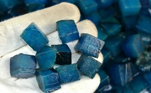 250 Ct Cube/Square Shape Aqua Blue Aquamarine Natural Gems Rough Lot SQ155 - Picture 1 of 8