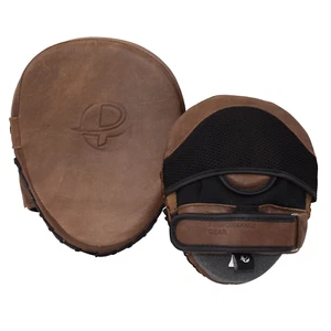 PFG Vintage Focus Pad Echtleder - Boxen MMA Muay Thai Training Targeting - Bild 1 von 3