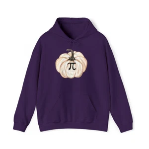 Holiday Pumpkin Pi Hoodie Sweatshirt Thanksgiving  Math Unisex Heavy Sweatshirt  - Picture 1 of 29
