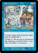 Urza's Legacy Miscalculation x4 Magic The Gathering NM