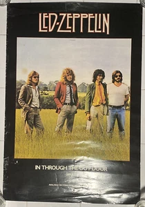VERY RARE Led Zeppelin “In Through The Out Door” SWAN SONG Promo Poster - Picture 1 of 15