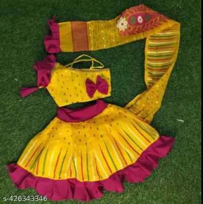New Indian Traditional Fancy Lehanga Choli for kids/Baby Girls - Image 1 of 4