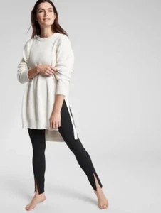 Athleta Womens Small West End Oversized Tunic Sweater White 485909 - Picture 1 of 10