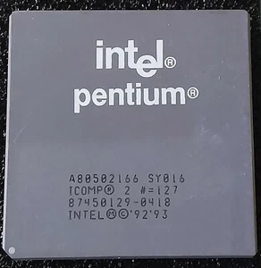 Intel ® Pentium ® Prozessor A80502166 SY016 CPU Klassiker Computer Rechner, - Bild 1 von 1