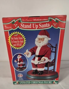 VTG Telco Motionettes Talking Stand Up Santa Animated Christmas Figure 14" W Box - Picture 1 of 5