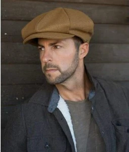 Sombrero de hiedra de gran tamaño de lana de 8 paneles Applejack Newsboy Cabbie Gatsby para hombre de la Gran Manzana - Imagen 1 de 26