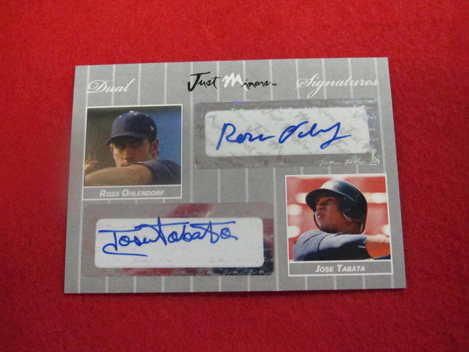 2007 Jose Tabata  Ross Ohlendorf dual autograph  Pirates  #ed 6 of 25  signature - Image 1 of 1